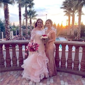 Bodycon Rose Gold Dress.